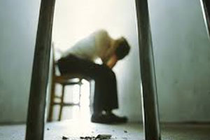 Self harm - inside a prison cell